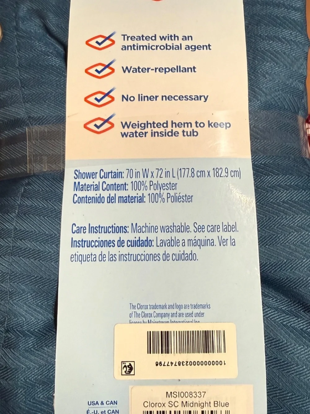 Clorox Curtain Blue
